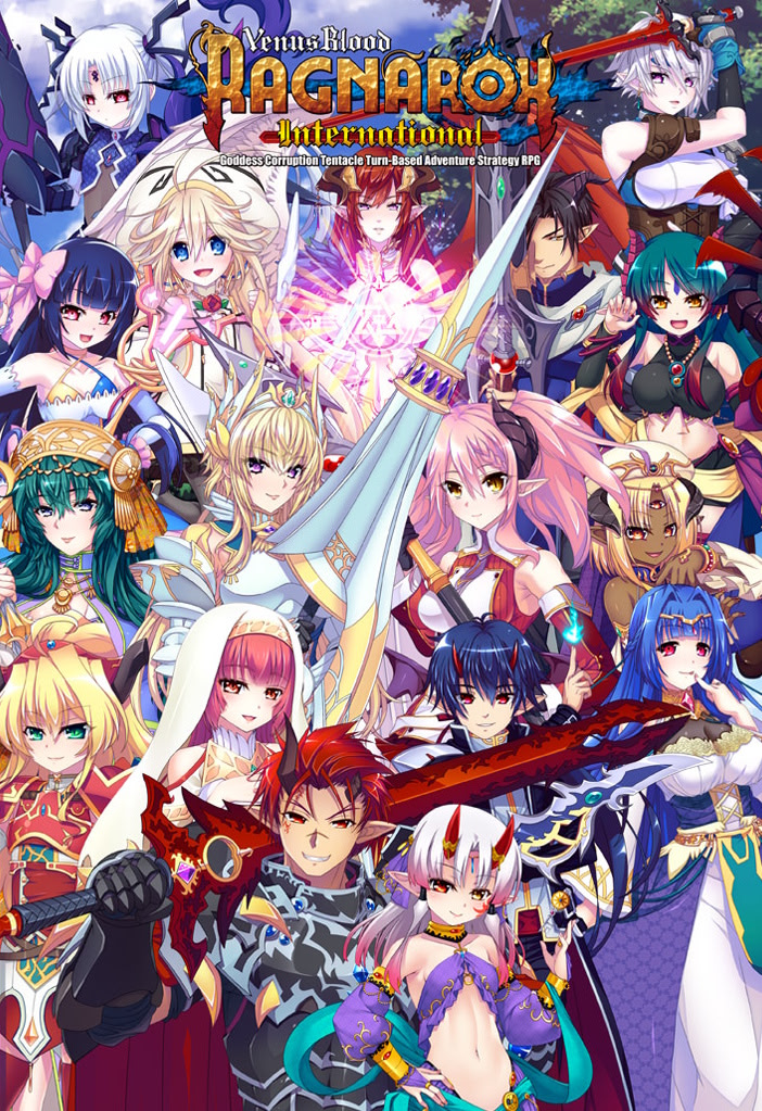 VenusBlood 圣女之血系列封面艺术 — 北欧神话风格女神与恶魔交织的黑暗奇幻世界